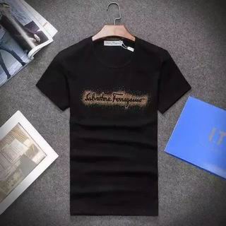 Ferragamo Men Short T-shirt in black 2017 Discount